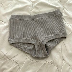 Naked cashmere Clarissa ribbed shorts grey